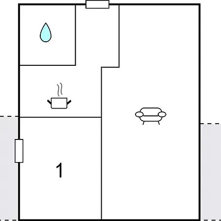 1 Bedroom In * Rønne